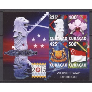 Cura&ccedil;ao 2015 10 World Stamp Exhibition