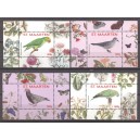 St. Maarten 2016 08 Vogels, 3de serie, Vier blokjes