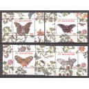 St. Maarten 2016 10 Vlinders, 4de serie, Vier blokjes