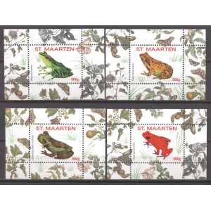 St. Maarten 2016 20 Kikkers Serie I 1/4, Vier blokjes
