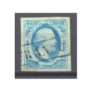 Nederland NVPH 01 PL V 37 gestempeld