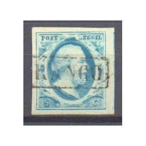 Nederland NVPH 01 PL V 58 gestempeld