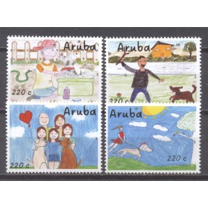 Aruba 2022 05 Houd van je hond (Kinderschilderijen)