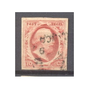 Nederland NVPH 02 PL V 14 gestempeld