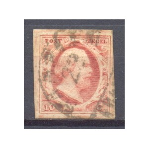 Nederland NVPH 02 PL V 34 gestempeld