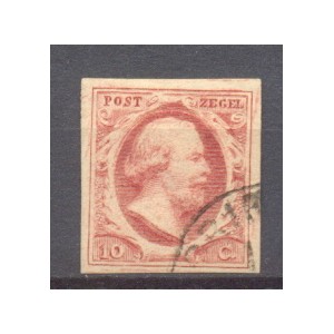 Nederland NVPH 02 PL VI 08 gestempeld