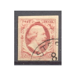 Nederland NVPH 02 PL VI 17 gestempeld