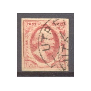 Nederland NVPH 02 PL VI 98 gestempeld