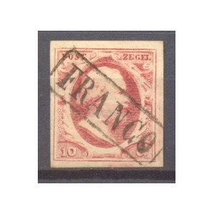 Nederland NVPH 02 PL IX 91 gestempeld