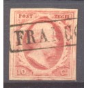 Nederland NVPH 02 PL V 27 gestempeld