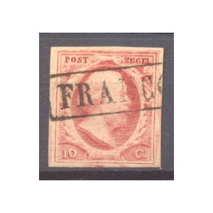 Nederland NVPH 02 PL V 27 gestempeld