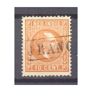 Ned Indi&euml; 009 D gestempeld (scan A)