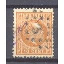 Ned Indi&euml; 009 F gestempeld (scan A)