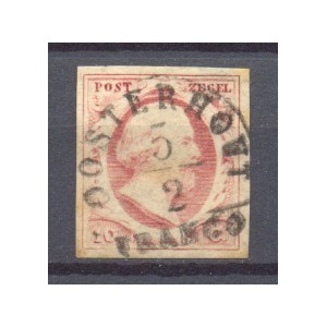 Nederland NVPH 02 PL II Oosterhout A gestempeld (scan A)