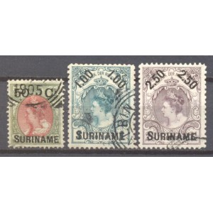 Suriname NVPH 034-036 gebruikt (scan B)