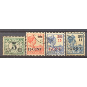 Suriname NVPH 111-114 gebruikt (scan A)