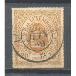 Luxemburg Michel 019b gestempeld